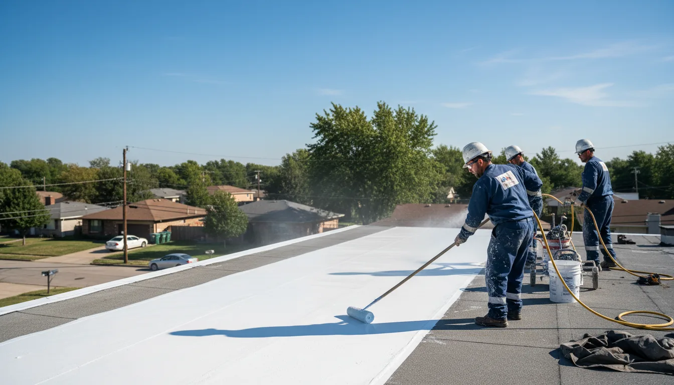 Commercial roof coating in Byron, GA near me